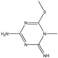 1-Methyl-2-imino-4-amino-6-(methylthio)-1,2-dihydro-1,3,5-triazine 结构式