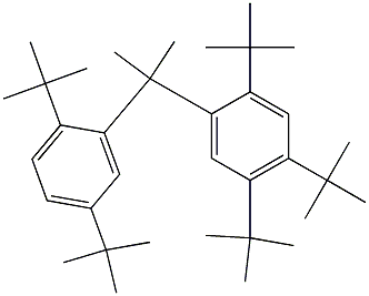 2-(2,4,5-Tri-tert-butylphenyl)-2-(2,5-di-tert-butylphenyl)propane 结构式