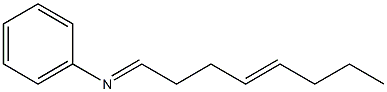 N-(4-Octen-1-ylidene)aniline 结构式