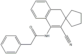 N-[3-Cyanospiro[naphthalene-2(1H),1'-cyclopentan]-4-yl]-2-phenylethanamide 结构式