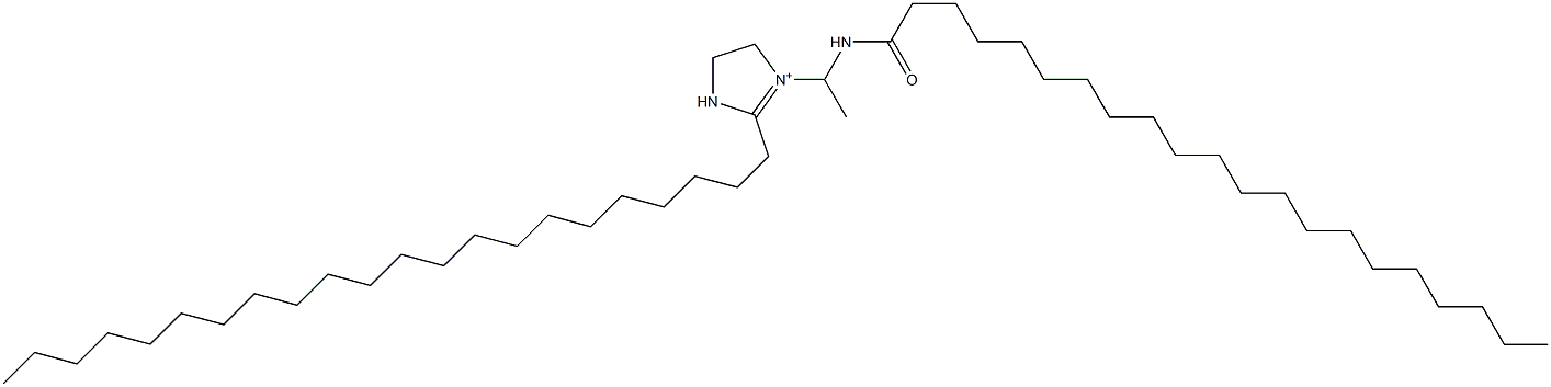 2-Docosyl-1-[1-(henicosanoylamino)ethyl]-1-imidazoline-1-ium 结构式