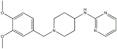 2-[(1-Veratryl-4-piperidinyl)amino]pyrimidine 结构式