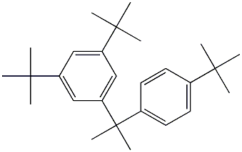 2-(3,5-Di-tert-butylphenyl)-2-(4-tert-butylphenyl)propane 结构式