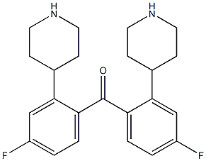 4-Piperidinyl(4-fluorophenyl) ketone 结构式