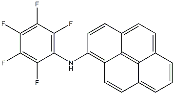 1-[(Pentafluorophenyl)amino]pyrene 结构式