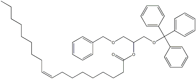 (-)-1-O-Benzyl-3-O-trityl-D-glycerol 2-oleate 结构式