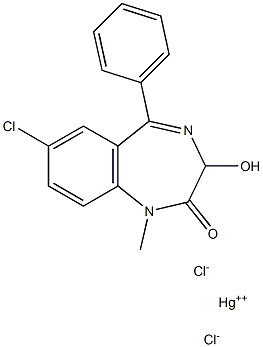 Temazepam mercury(II)dichloride 结构式