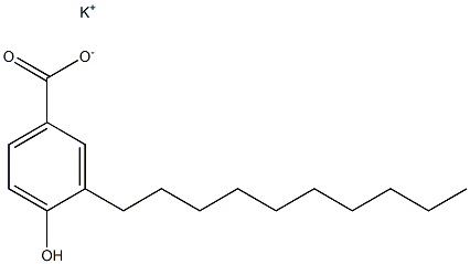 3-Decyl-4-hydroxybenzoic acid potassium salt 结构式