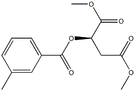 [R,(+)]-2-(m-Toluoyloxy)succinic acid dimethyl ester 结构式