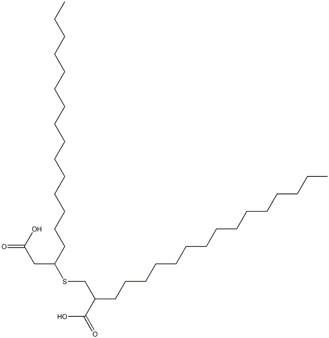 3-(2-Carboxyheptadecylthio)stearic acid 结构式