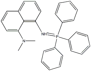 8-Dimethylamino-N-(triphenylphosphoranylidene)-1-naphthalenaminium 结构式