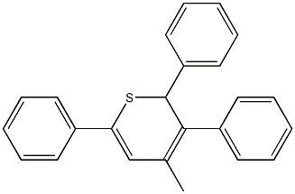 2,3,6-Triphenyl-4-methyl-2H-thiopyran 结构式