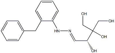 [R,(+)]-2,3,4-Trihydroxy-3-(hydroxymethyl)butyraldehyde benzylphenyl hydrazone 结构式