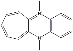 5,11-Dimethyl-5H-cyclohepta[b]quinoxalin-11-ium 结构式