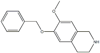 6-(Benzyloxy)-7-methoxy-1,2,3,4-tetrahydroisoquinoline 结构式