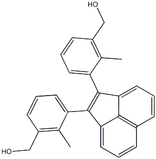 1,2-Bis(2-methyl-3-hydroxymethylphenyl)acenaphthylene 结构式