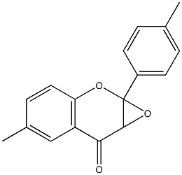 2,3-Epoxy-2,3-dihydro-4',6-dimethylflavone 结构式