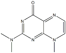 2-(Dimethylamino)-8-methyl-4(8H)-pteridinone 结构式