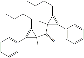 Phenyl(1-methyl-2-butyl-2-cyclopropenyl) ketone 结构式