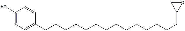 4-(14-Oxiranyltetradecyl)phenol 结构式