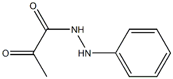 1-[2-(Phenyl)hydrazino]-1,2-propanedione 结构式