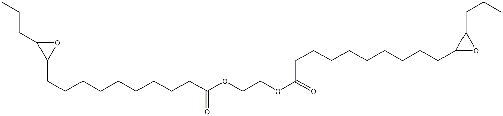 Bis(11,12-epoxypentadecanoic acid)1,2-ethanediyl ester 结构式