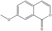 7-Methoxy-1H-2-benzopyran-1-one 结构式