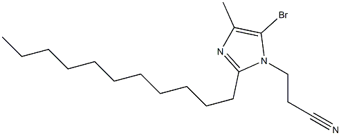 5-Bromo-1-(2-cyanoethyl)-4-methyl-2-undecyl-1H-imidazole 结构式