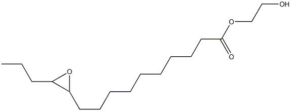 11,12-Epoxypentadecanoic acid 2-hydroxyethyl ester 结构式