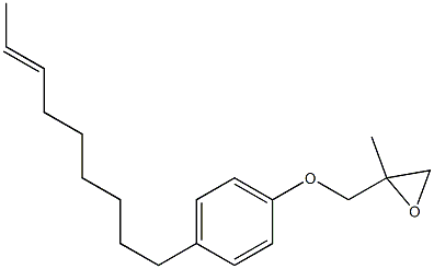 4-(7-Nonenyl)phenyl 2-methylglycidyl ether 结构式