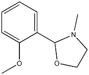 2-(o-Methoxyphenyl)-3-methyloxazolidine 结构式