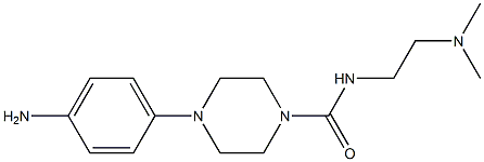 N-(2-Dimethylaminoethyl)-4-[4-aminophenyl]piperazine-1-carboxamide 结构式