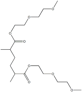2,5-Dimethyladipic acid bis[2-(2-methoxyethoxy)ethyl] ester 结构式