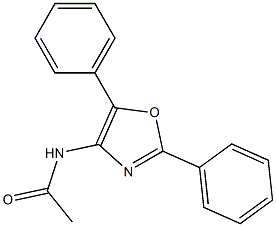 N-(2,5-Diphenyl-4-oxazolyl)acetamide 结构式