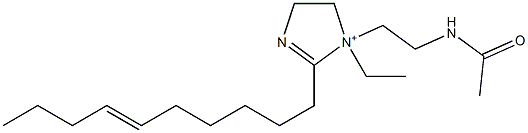 1-[2-(Acetylamino)ethyl]-2-(6-decenyl)-1-ethyl-2-imidazoline-1-ium 结构式