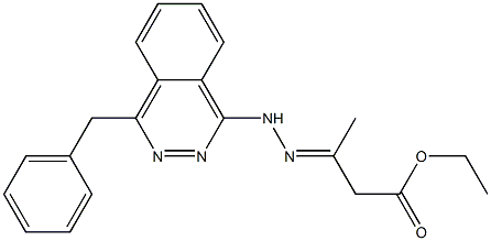 3-[2-(4-Benzylphthalazine-1-yl)hydrazono]butyric acid ethyl ester 结构式