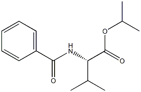 N-Benzoylvaline isopropyl ester 结构式