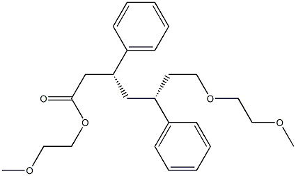 (3R,5R)-3,5-Diphenyl-1,7-bis(2-methoxyethoxy)-7-heptanone 结构式