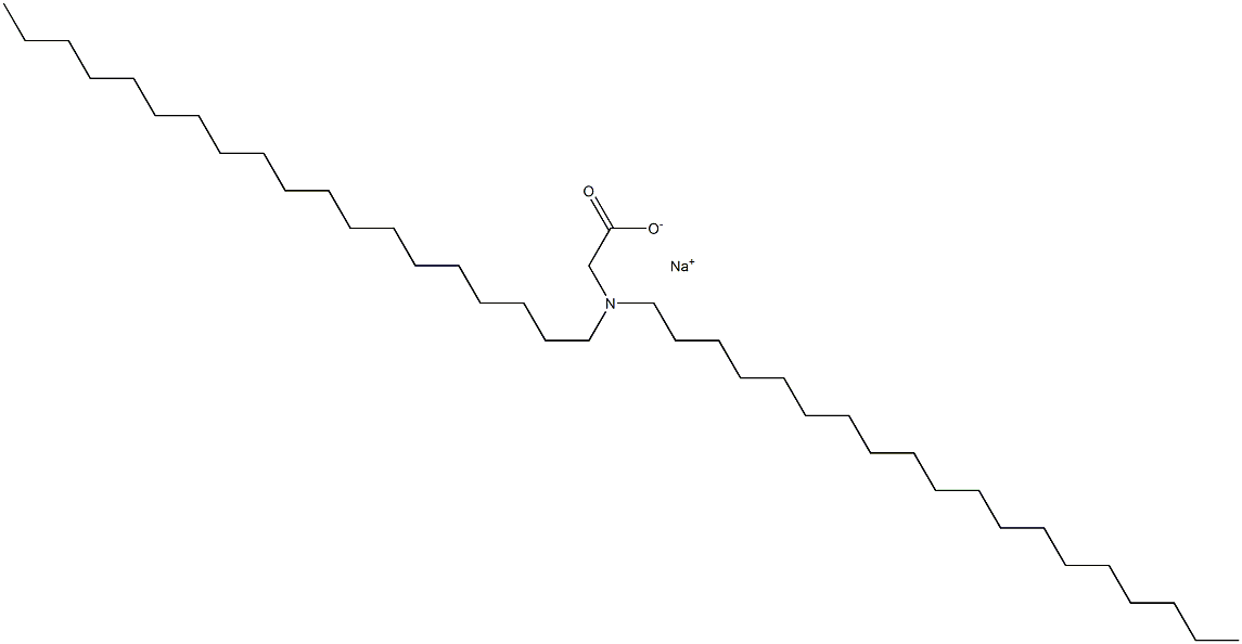 N,N-Dinonadecylglycine sodium salt 结构式