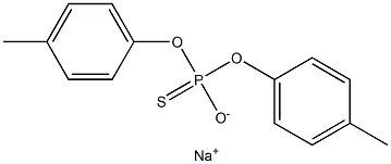 Dicresyl monothiophosphate sodium salt 结构式