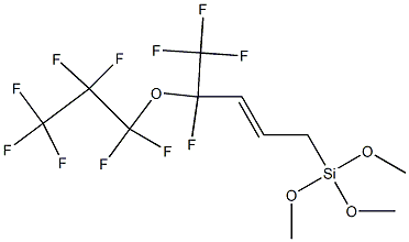 1-[Trimethoxysilyl]-4,5,5,5-tetrafluoro-4-(heptafluoropropoxy)-2-pentene 结构式