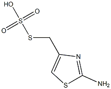 Thiosulfuric acid hydrogen S-[(2-amino-4-thiazolyl)methyl] ester 结构式