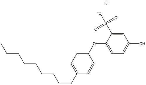 4-Hydroxy-4'-nonyl[oxybisbenzene]-2-sulfonic acid potassium salt 结构式
