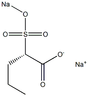 [S,(+)]-2-(Sodiosulfo)valeric acid sodium salt 结构式