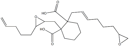 Cyclohexane-1,2-dicarboxylic acid 1-(2,3-epoxy-7-octen-1-yl)2-(7,8-epoxy-2-octen-1-yl) ester 结构式