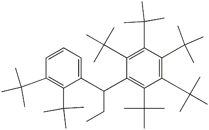 1-(Penta-tert-butylphenyl)-1-(2,3-di-tert-butylphenyl)propane 结构式