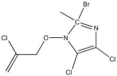 2-Bromo-4,5-dichloro 1-(2-chloro-2-propenyloxy)methyl-1H-imidazole 结构式