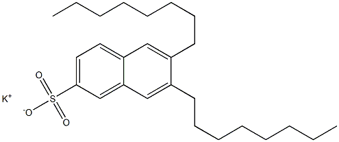 6,7-Dioctyl-2-naphthalenesulfonic acid potassium salt 结构式