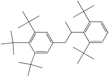 1-(3,4,5-Tri-tert-butylphenyl)-2-(2,6-di-tert-butylphenyl)propane 结构式