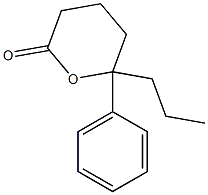 Tetrahydro-6-propyl-6-phenyl-2H-pyran-2-one 结构式